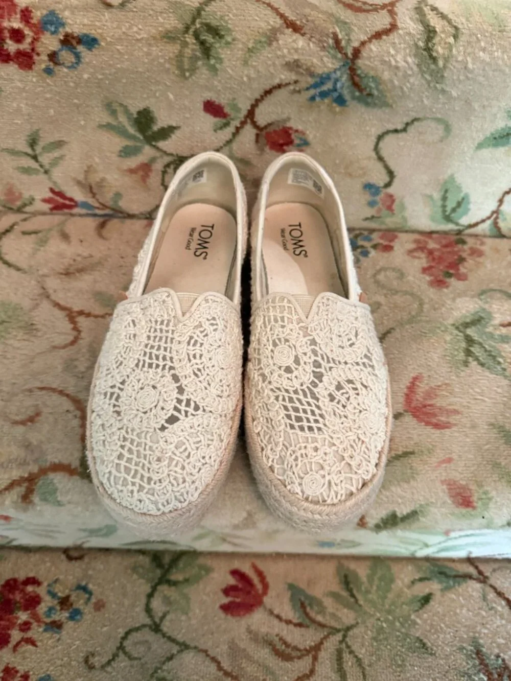 White Espradrille-Tom's-Size 9